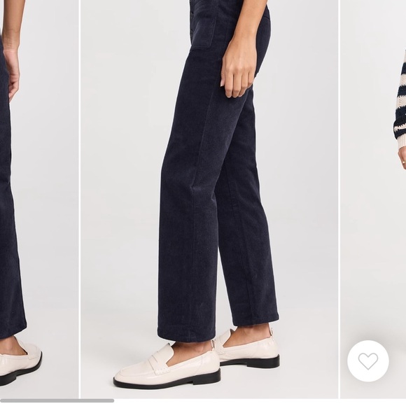 Apiece Apart Slim Marston Corduroy Pants Size 0 Midnight - Picture 3 of 10